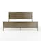 Martha Stewart Corbin King Size Solid Wood Platform Bed w/Wooden Headboard and Footboard, Brown Gray MG-090026-K-WOAK-MS - alternate 4